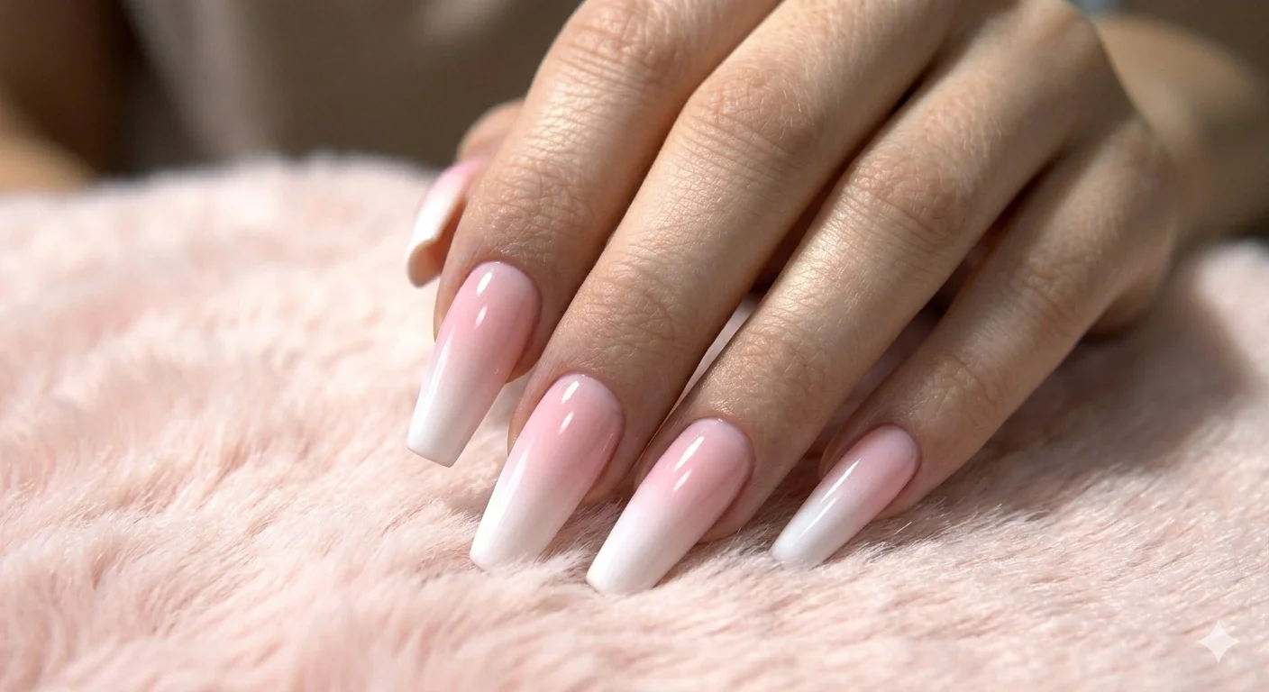 ombre acrylic nails gradient