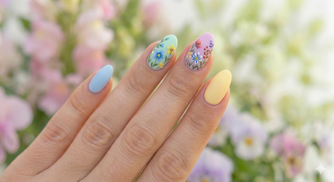 colorful spring nail ideas