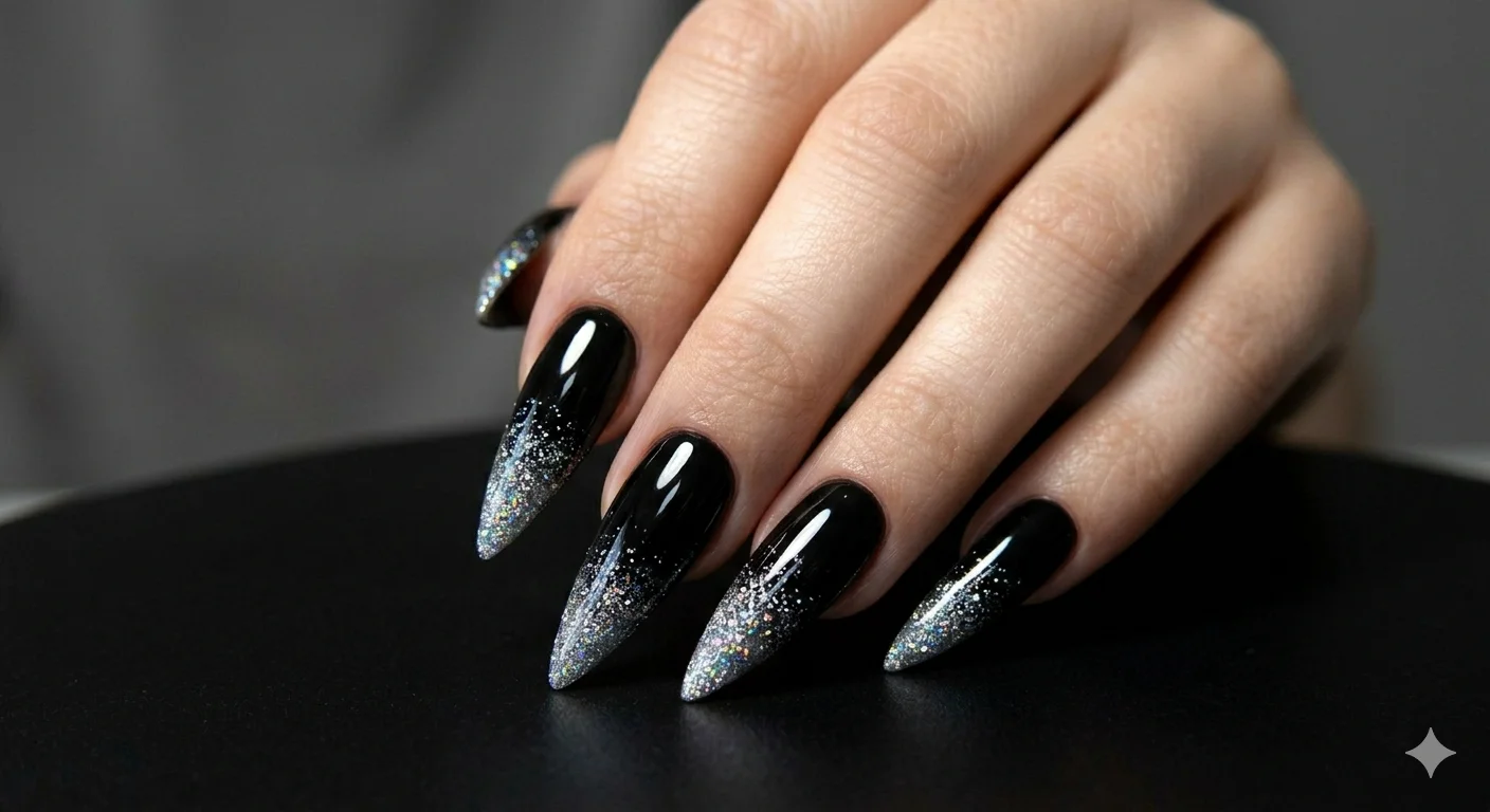 stiletto acrylic nails sharp