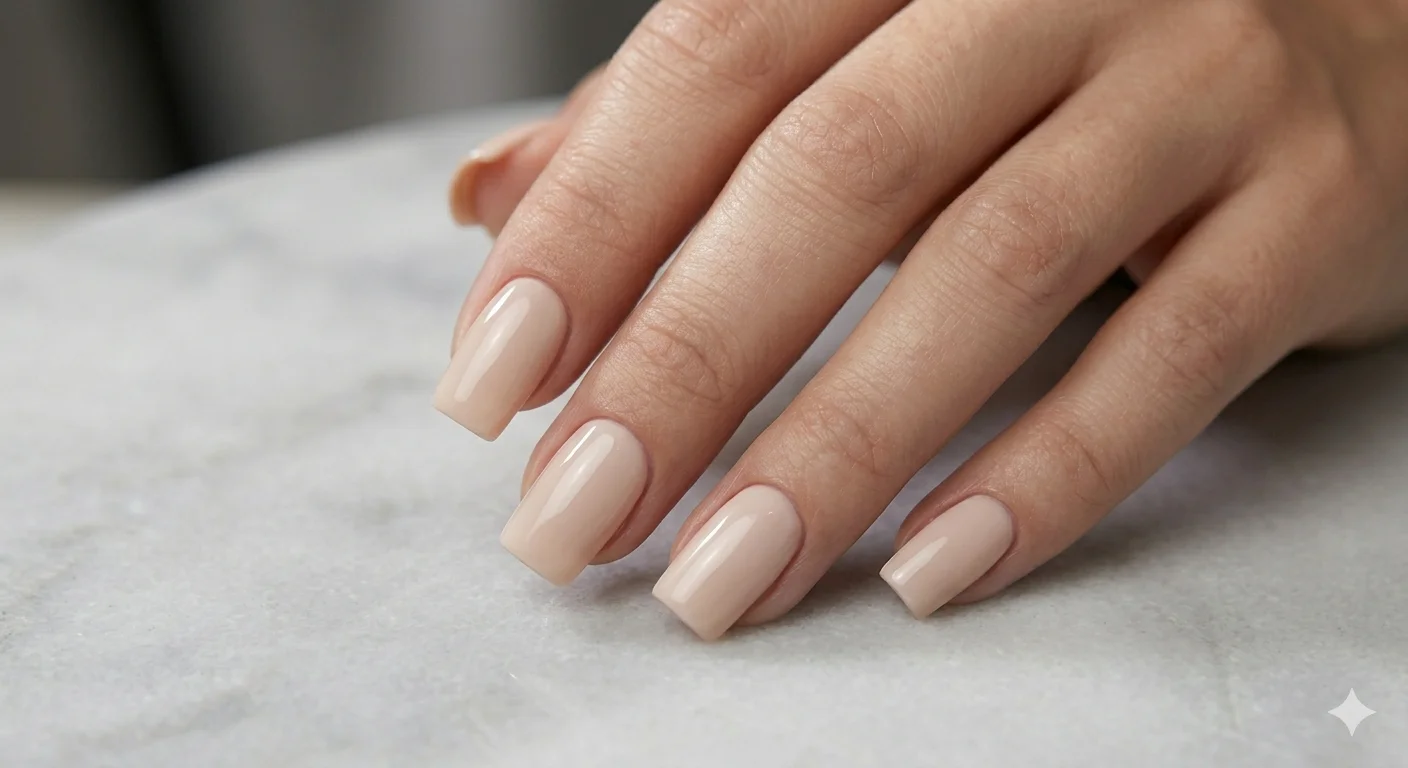 square acrylic nails simple