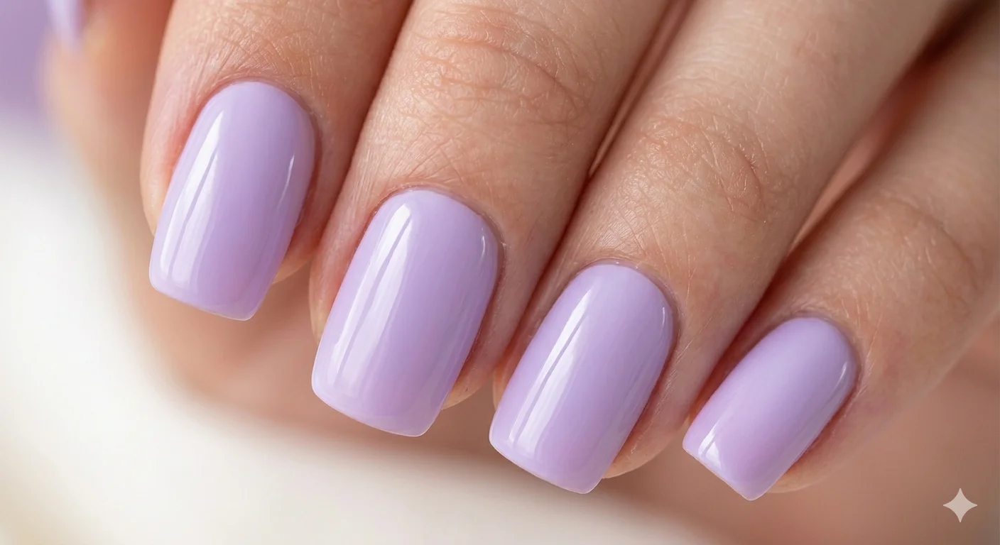 lavender pastel nails spring aesthetic